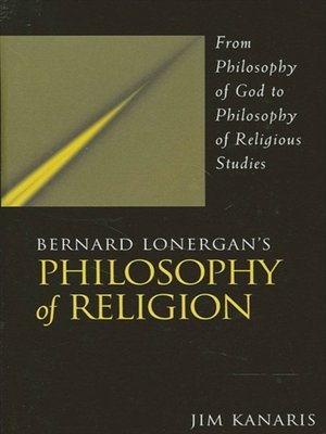 cover image of Bernard Lonergan's Philosophy of Religion